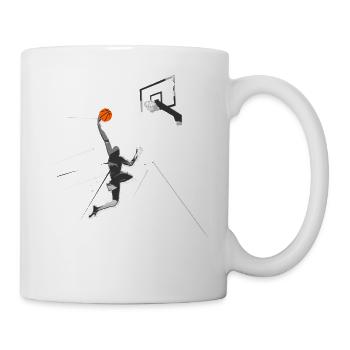 basket-ball - Mug blanc - blanc - Droite