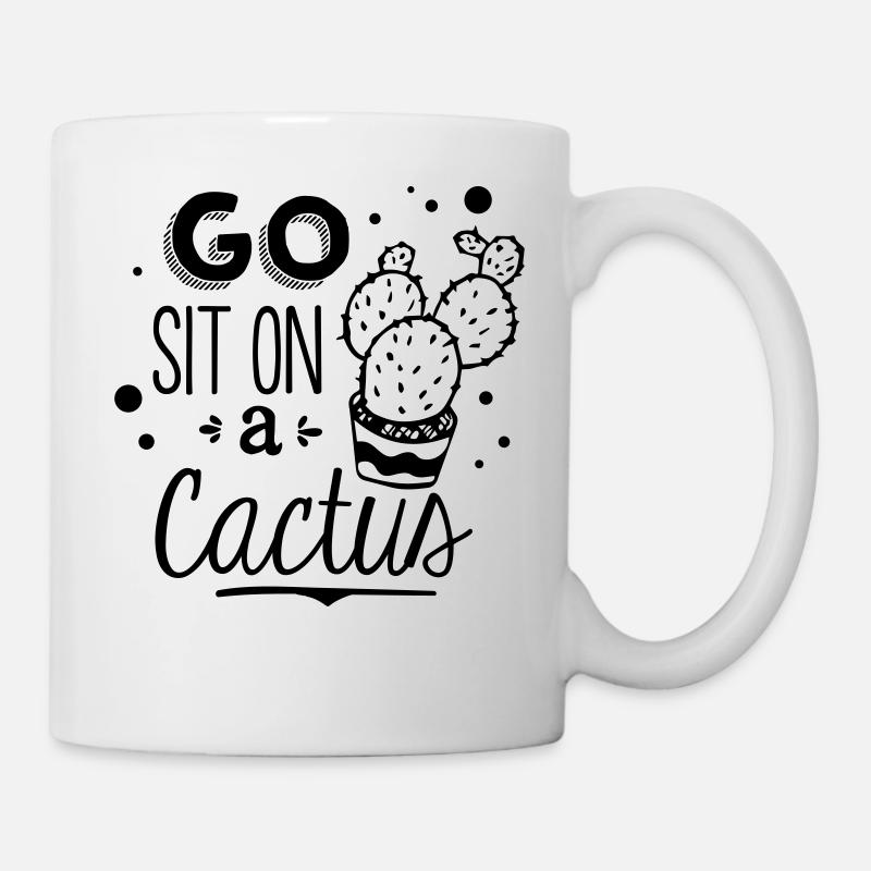 Kaktus Lustiger Spruch - Tasse - Weiß