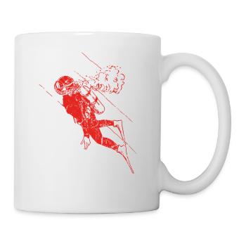 sport geschenk hobby christmas TUBA TROMPETE tauch - Tasse - Weiß - Rechts