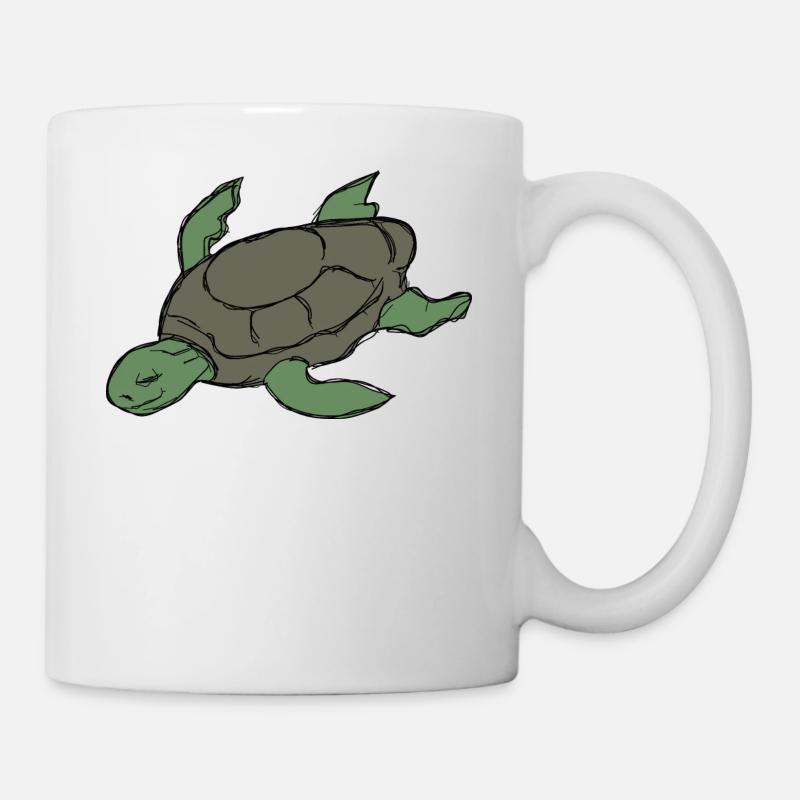 Schildkröte - Tasse - Weiß