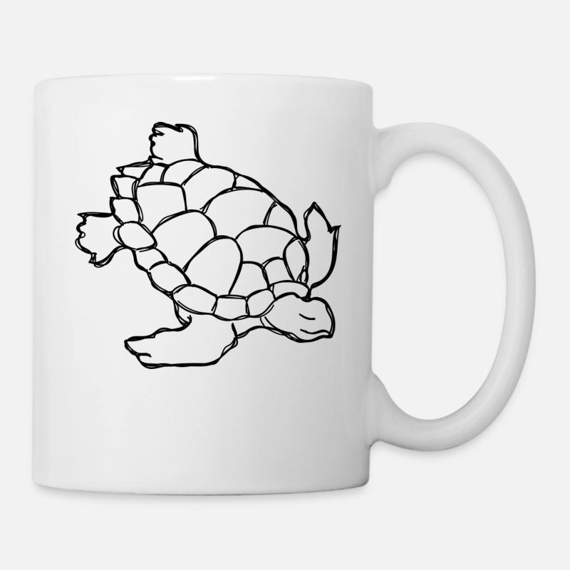 Schildkröte - Tasse - Weiß