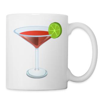 Red cocktail with lime - Mug - white - Right