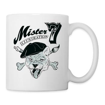 Illustration 7 Monsieur - Mug blanc - blanc - Droite