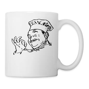 Koch Chefkoch Geschenkidee Geschenk - Tasse - Weiß - Rechts