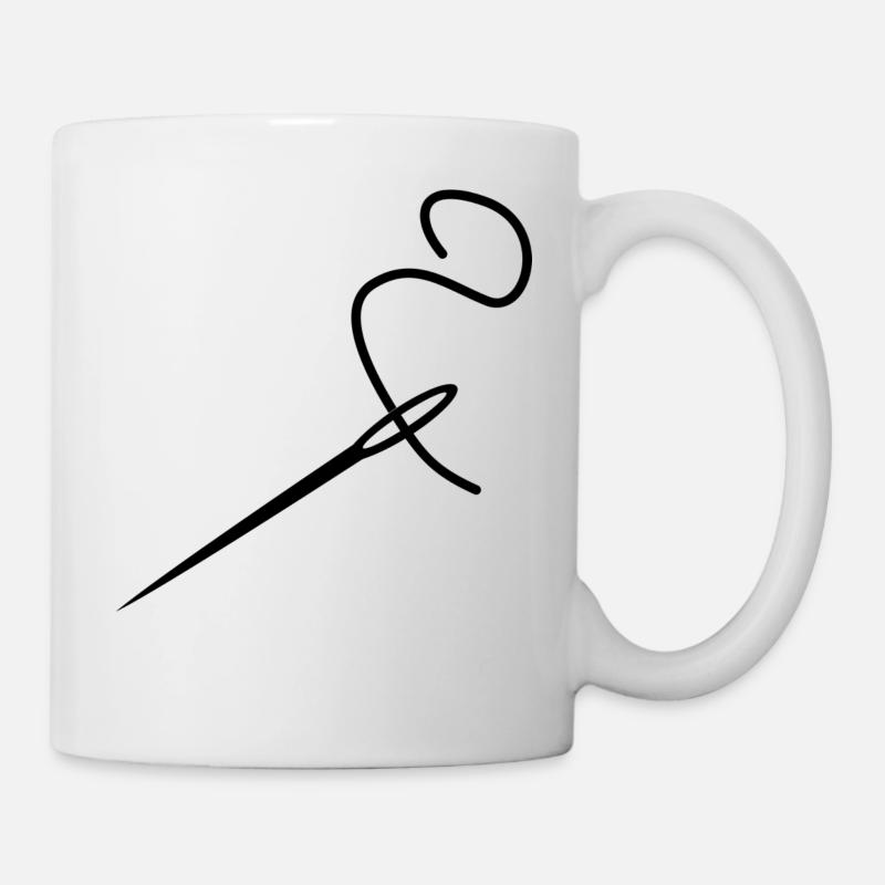Nadel nähen Schneider - Tasse - Weiß