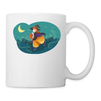 Witch Night Moon Cat - Mug - white - Right