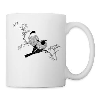 Birds Branch Sketch - Mug - white - Right