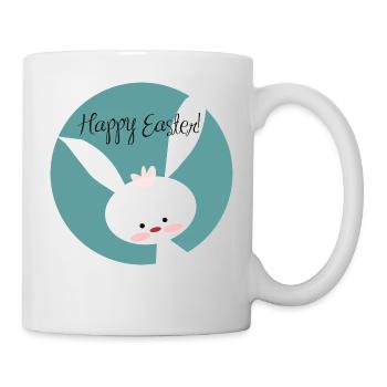 Happy Easter - Tasse - Weiß - Rechts