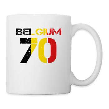 Football club team party em wm BELGIUM 70 - Mug blanc - blanc - Droite