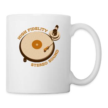 Reto Plattenspieler - Tasse - Weiß - Rechts