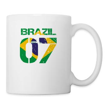 Football club team party em wm BRAZIL 07 - Mug blanc - blanc - Droite