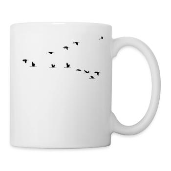 Oiseau Grue Stork Swarm - Mug blanc - blanc - Droite