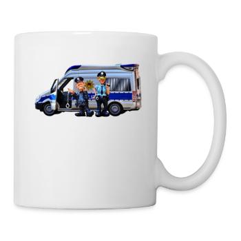 Police bus - Mug - white - Right