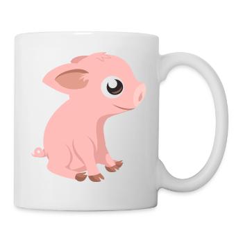 porcin - Mug blanc - blanc - Droite