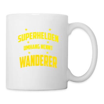 Superhelden ohne Umhang nennt man Wanderer - Tasse - Weiß - Rechts