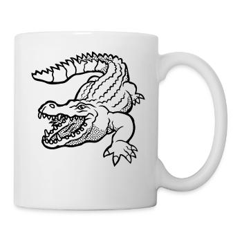 shirt Crocodile pour les enfants cadeau d'anniversaire - Mug blanc - blanc - Droite