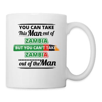 Geschenk aus Ghetto 01 liebe herkunft mann ZAMBIA - Tasse - Weiß - Rechts