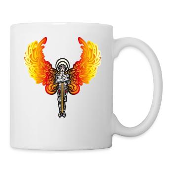 Feuer Engel - Tasse - Weiß - Rechts