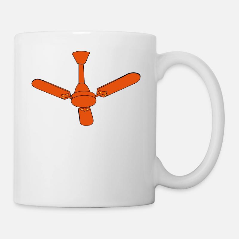 Ventilateur de plafond wind idée cadeau rapide - Mug blanc - blanc