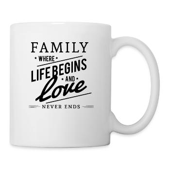famille - Mug blanc - blanc - Droite