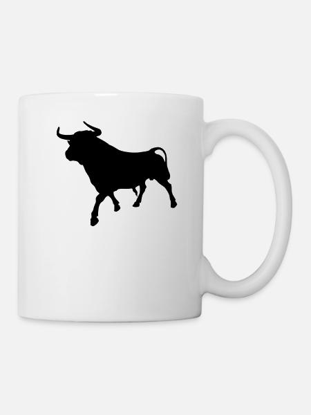 Börsen Bulle Aktien Stier Finanzen Geschenkidee - Tasse - Weiß