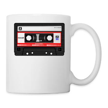 Kassette - Tasse - Weiß - Rechts