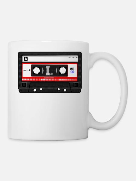 Kassette - Tasse - Weiß