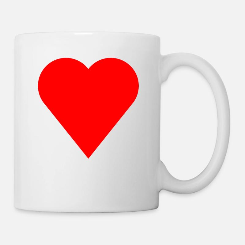 cœur - Mug blanc - blanc