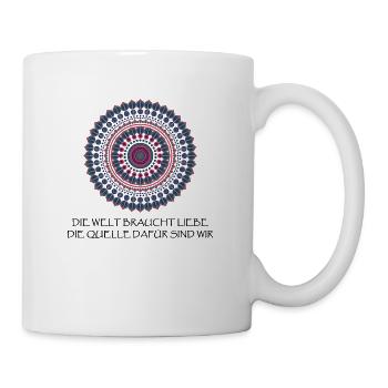 Mandala – Spirituelles Zitat - Tasse - Weiß - Rechts