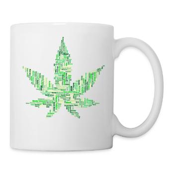 Marijuana grass hemp THC cannabis - Mug - white - Right
