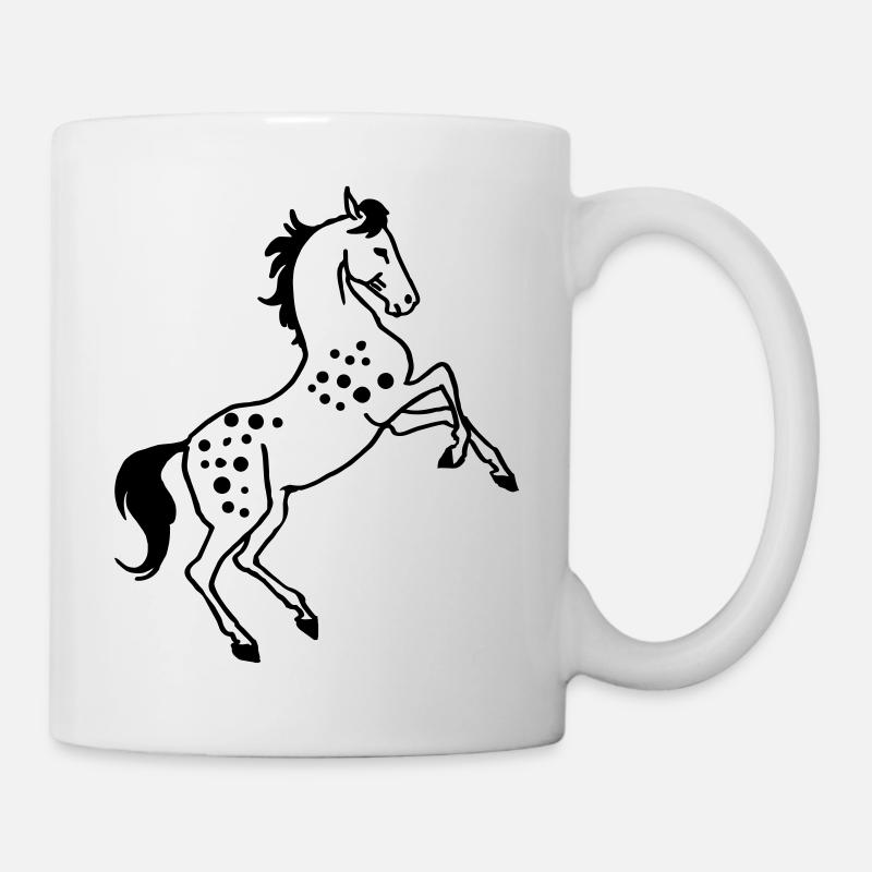 Cheval cabré - Mug blanc - blanc