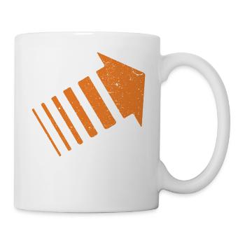 Serie LEGION Fleche orange Vintage - Mug blanc - blanc - Droite