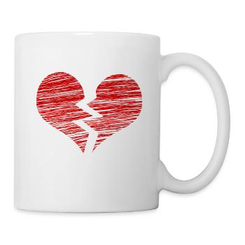 The broken heart - Mug - white - Right