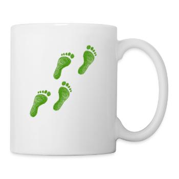 Pieds vert Aller cadeau impression idée de cadeau - Mug blanc - blanc - Droite