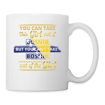 Geschenk aus koenigin 01 liebe herkunft girl BOSNI - Tasse - Weiß - Rechts
