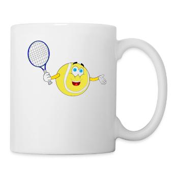 smiley smiley balle de tennis - Mug blanc - blanc - Droite