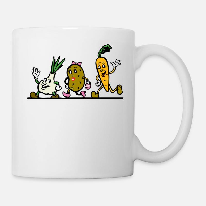Gemüse - Tasse - Weiß