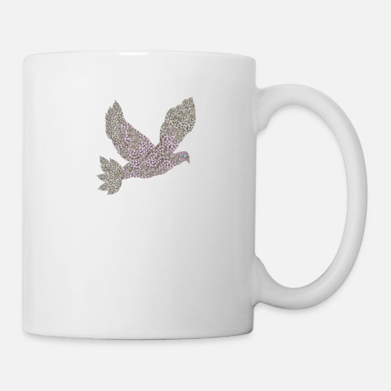 Friedenstaube - Tasse - Weiß
