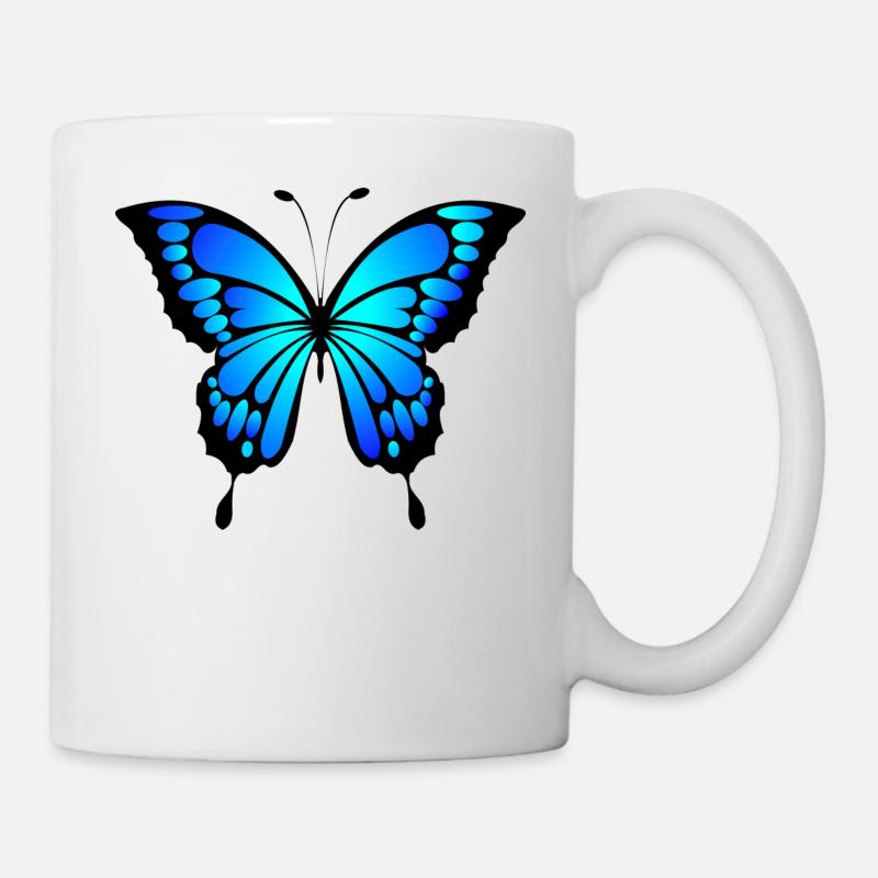 papillon - Mug blanc - blanc