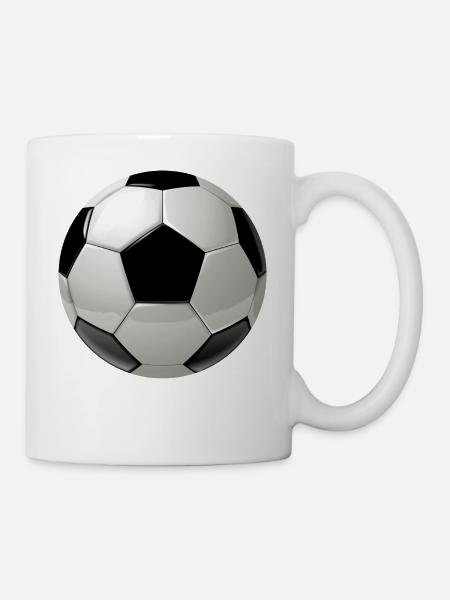 Coupe du monde idée cadeau de football - Mug blanc - blanc