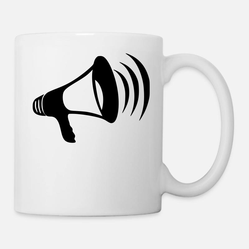 Megaphone - Tasse - Weiß