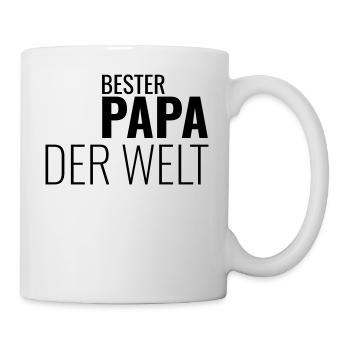 BESTER PAPA DER WELT - Tasse - Weiß - Rechts