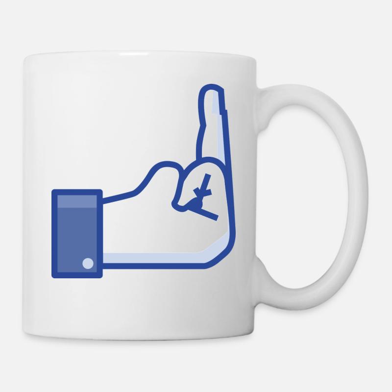 Middekfinger to FB - Tasse - Weiß