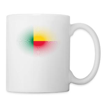 Heimatliebe heimat sonne schein flagge stolz Benin - Mug - white - Right