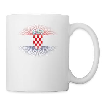 Heimatliebe heimat sonne schein flagge stolz Croat - Mug - white - Right