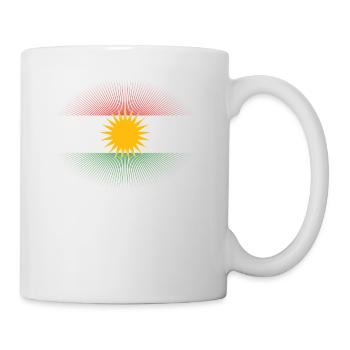 Heimatliebe heimat sonne schein flagge stolz kurdi - Mug - white - Right