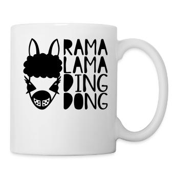 rama lama ding dong - Tasse - Weiß - Rechts