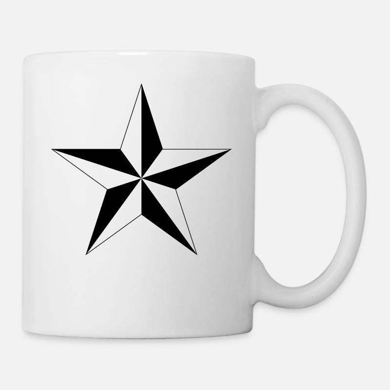étoile nautique - Mug blanc - blanc