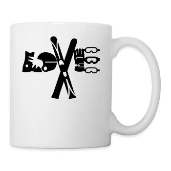 Love Ski - Tasse - Weiß - Rechts