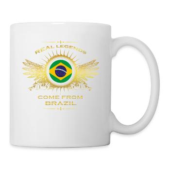 Légendes nés cadeau maison à BRAZIL - Mug blanc - blanc - Droite